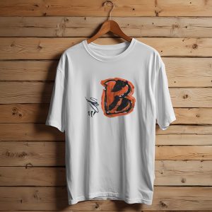 Jermaine Burton Cincinnati Bengals Paint Tri Blend B T-Shirt