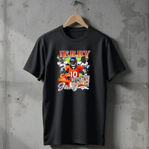 Jerry Jeudy Denver Broncos Number 10 Vintage Football T-Shirt