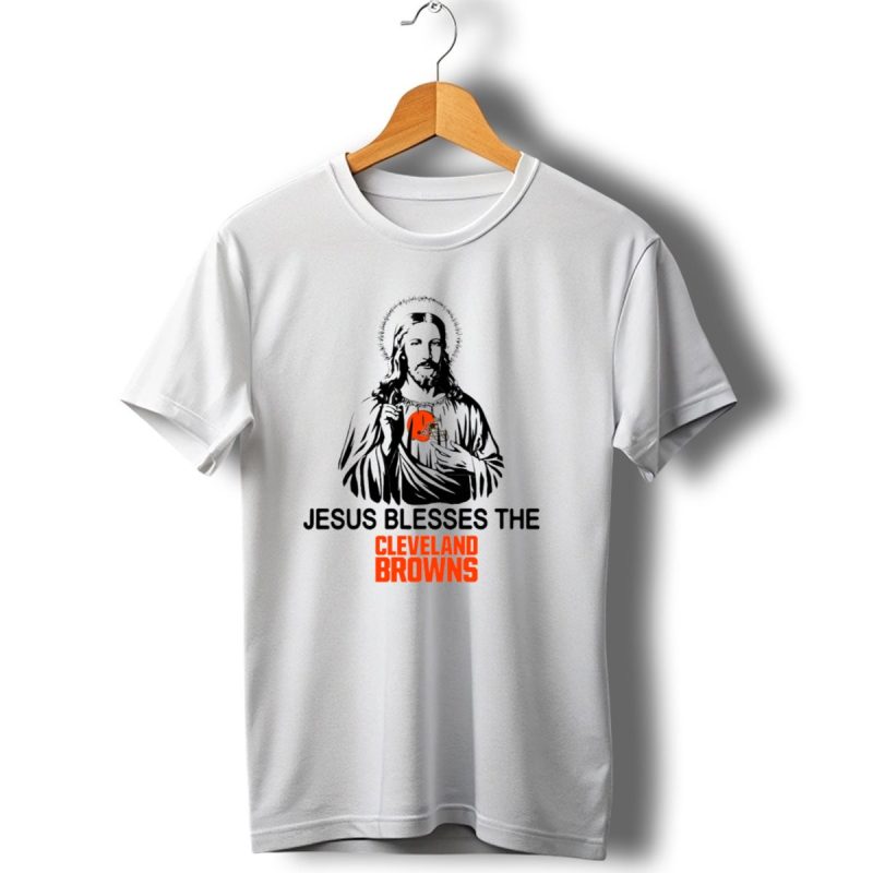 Jesus Blesses The Cleveland Browns T Shirt 1 T Shirt 1