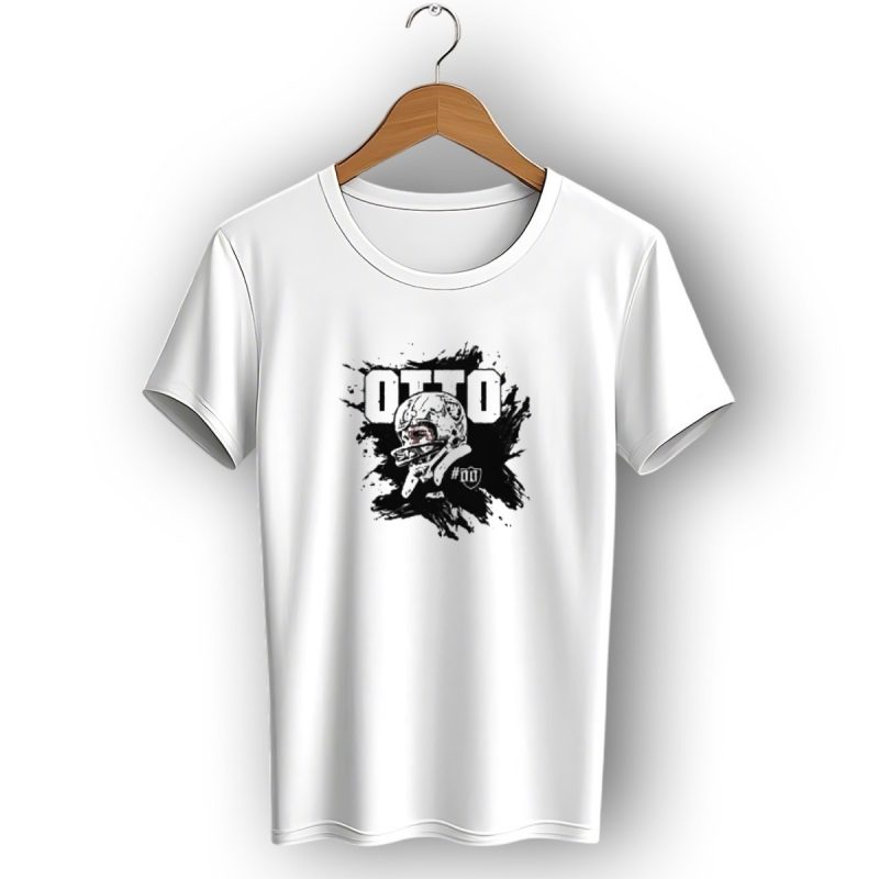 Jim Otto Double Zero Las Vegas Raiders Nfl Football 00 Helmet Sketch T Shirt 1 T Shirt 1