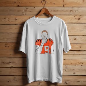 Joe Burrow Smokes Cigar Cincinnati Bengals Number 9 Jersey T-Shirt