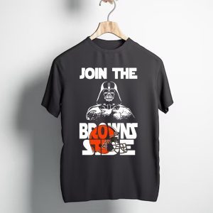 Join The Browns Side Cleveland Browns Darth Vader Helmet T-Shirt