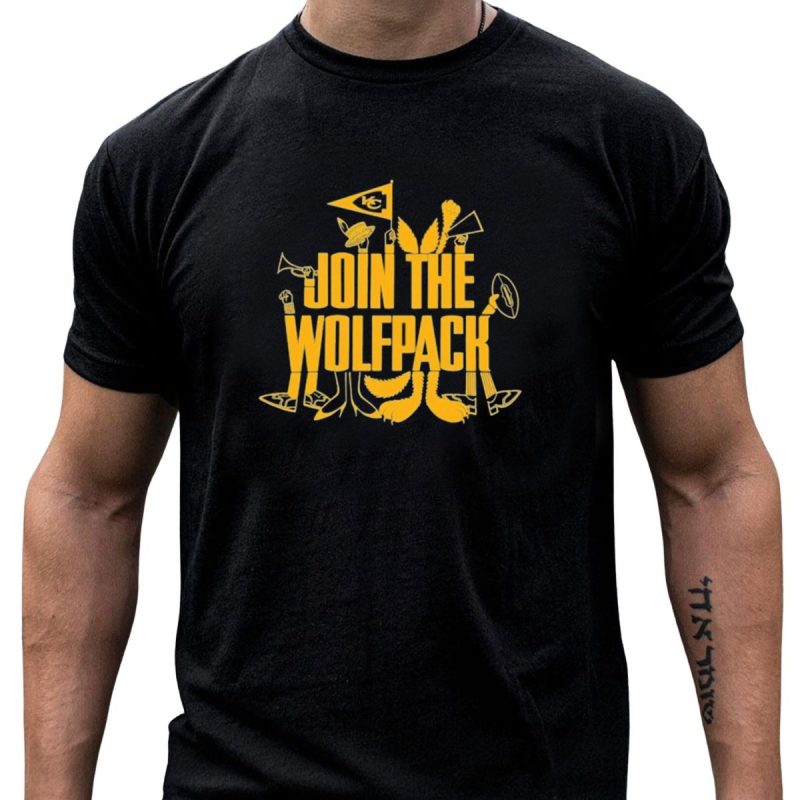 Join The Wolfpack Kansas City Chiefs Kc Flag T Shirt T Shirt 1 1