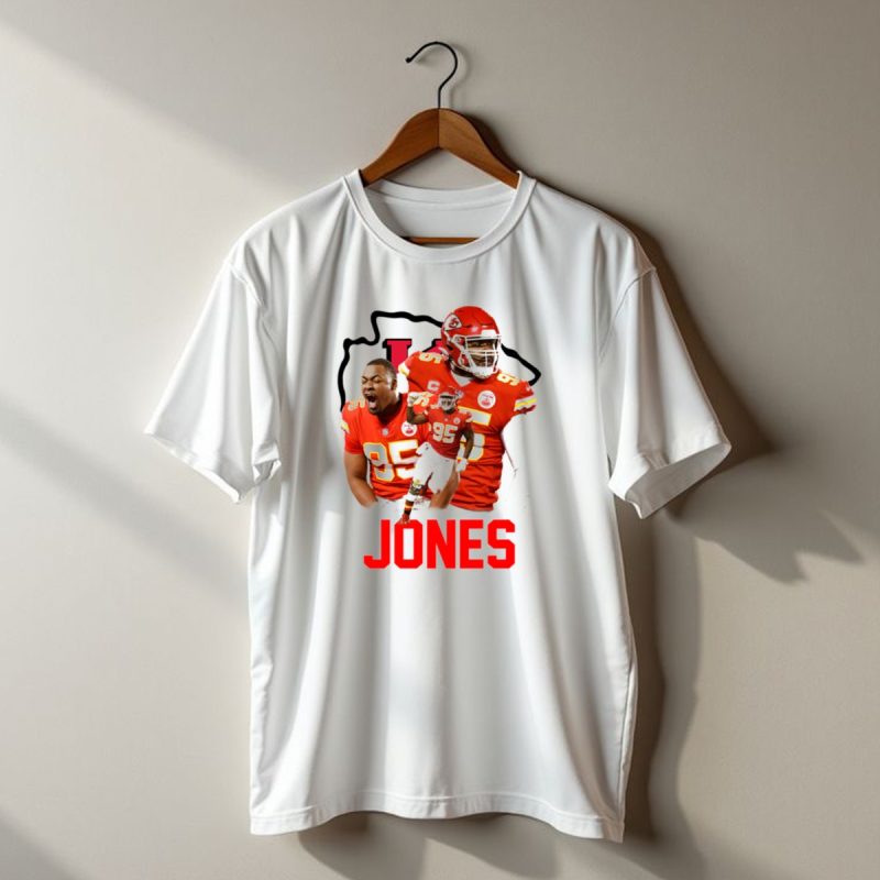 Jones 95 Kansas City Chiefs Football T Shirt T Shirt 1 1