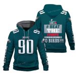 Jordan Davis 90 Beat The Chiefs Go Birds Philadelphia Eagles All Over Print Hoodie