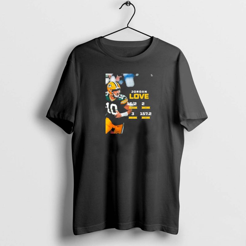 Jordan Love Green Bay Packers 16 2 3 Td 2 Yds 157.2 Rtg T Shirt 1 1 T Shirt 1 1