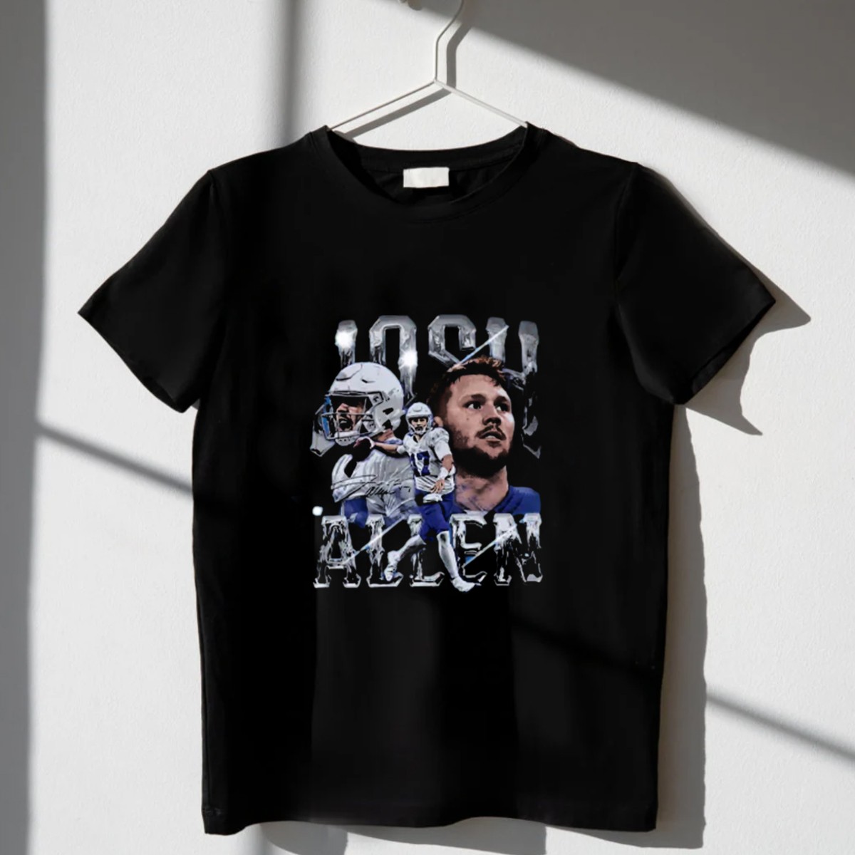 Josh-Allen-Action-Portrait-Buffalo-Bills-Quarterback-T-Shirt-1_t-shirt-3_4