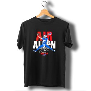 Josh Allen Air Buffalo Bills 17 Signature Football T-Shirt