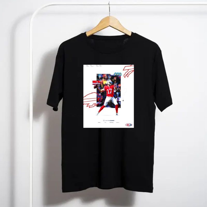 Josh Allen Buffalo Bills December 22 2024 Candy Cane Vibes Uniform Combo Vs New England Patriots T Shirt T Shirt 1