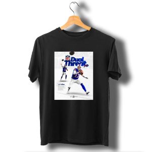 Josh Allen Buffalo Bills Dual Threat Nfl Iconic Career Games With Passing Touchdowns T-Shirt