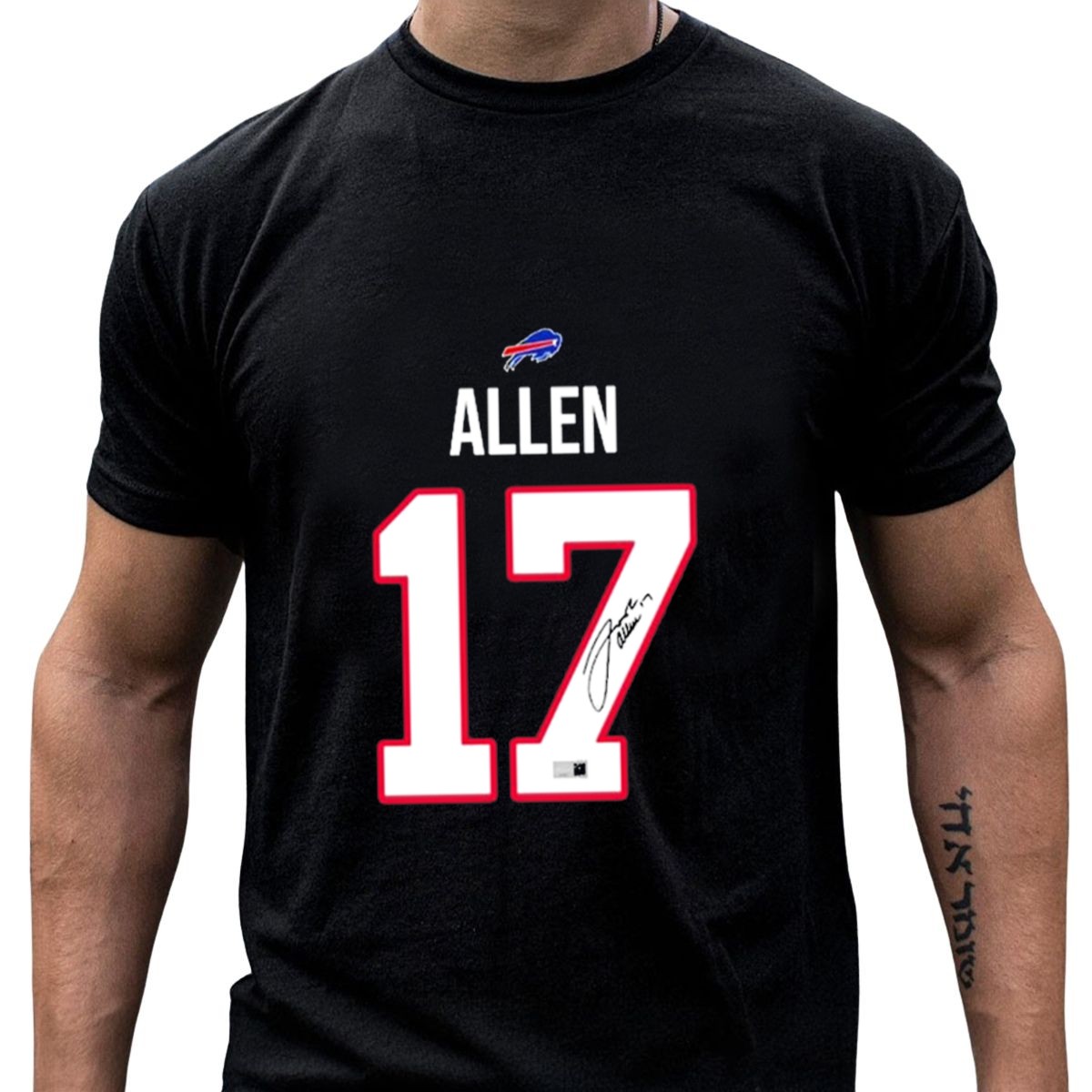 Josh-Allen-Buffalo-Bills-Number-17-Signature-T-Shirt-1_t-shirt-4_5