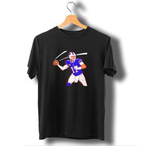 Josh Allen Buffalo Bills Victory Monday Cartoon Football Player T-Shirt