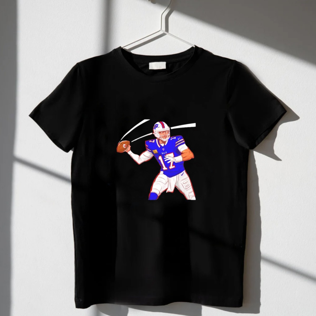 Josh-Allen-Buffalo-Bills-Victory-Monday-Cartoon-Football-Player-T-Shirt-1_t-shirt-3_4