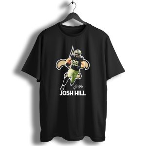Josh Hill New Orleans Football 89 Signature Saints Fleur De Lis T Shirt
