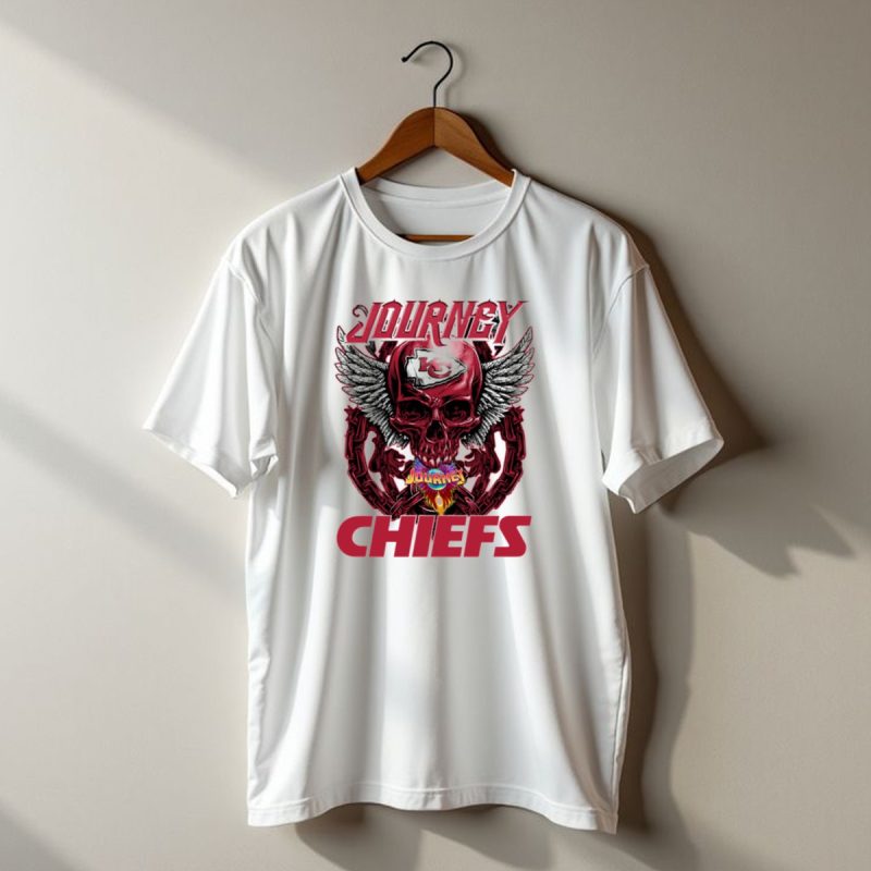 Journey Chiefs Kansas City Kc Skull Wings Flame Chains T Shirt T Shirt 1 1