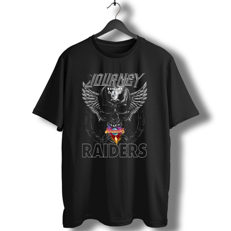 Journey Raiders Skull With Wings And Chains T Shirt 1 T Shirt 1