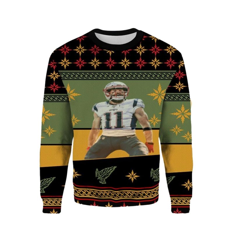 Julian Edelman New England Patriots Ugly Sweater 1