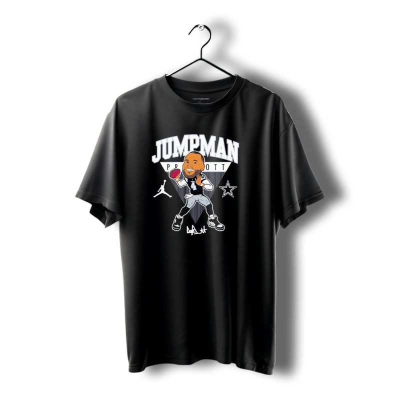 Jumpman Dak Prescott Dallas Cowboys Signature T Shirt 1 T Shirt 1 1