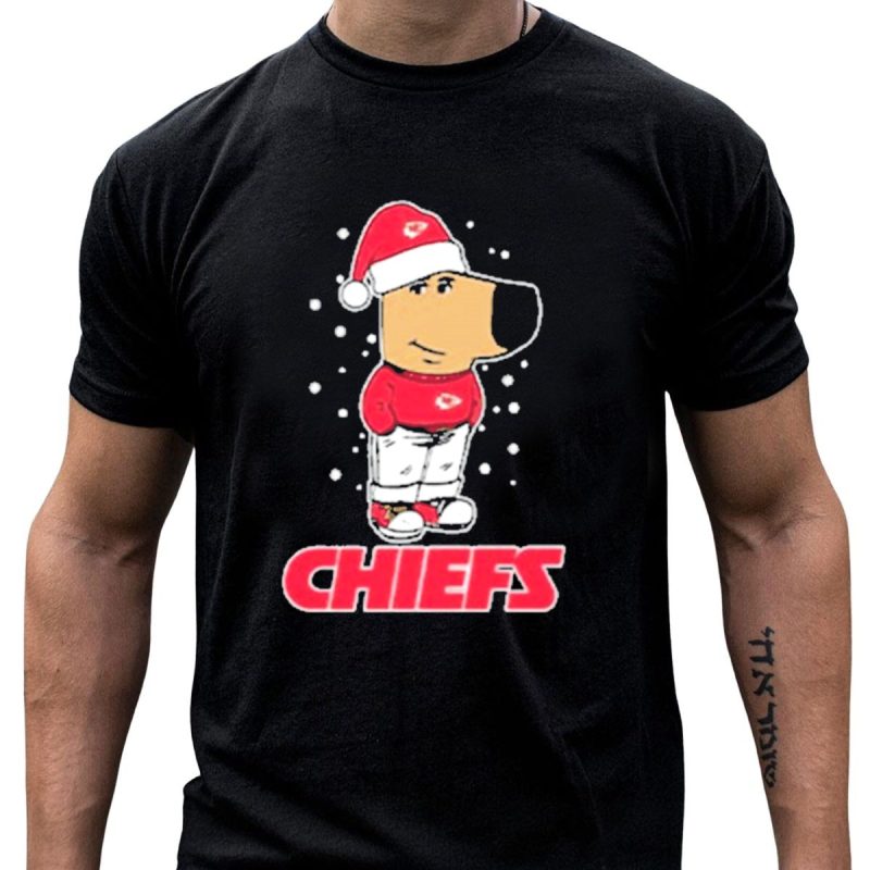 Just A Chill Guy Hanging With Chiefs Christmas Santa Dog T Shirt T Shirt 1 1