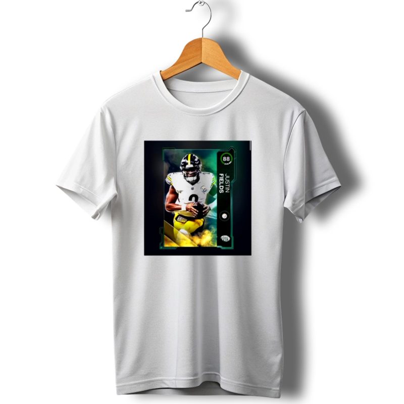 Justin Fields 88 Ovr Pittsburgh Steelers Nfl Qb Mut Signature Card T Shirt 1 T Shirt 1