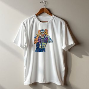 Justin Jefferson Minnesota Vikings Number 18 Griddy Dance Fan T Shirt