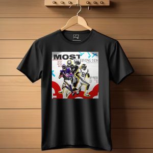 Justin Jefferson Most Receiving Yards In First Five Seasons Jefferson Holt Moss Rice Minnesota Vikings T Shirt