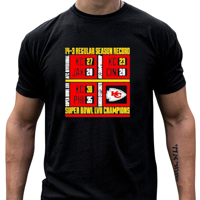 Kansas City Chiefs 14 3 Regular Season Record Afc Divisional Afc Championship T Shirt T Shirt 1 1