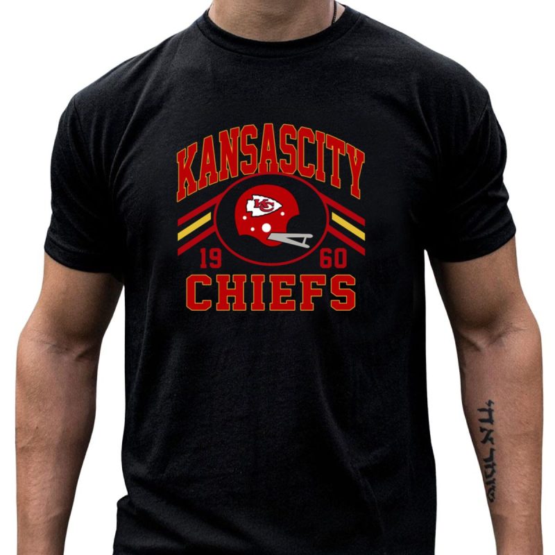 Kansas City Chiefs 1960 Helmet Retro T Shirt T Shirt 1 1