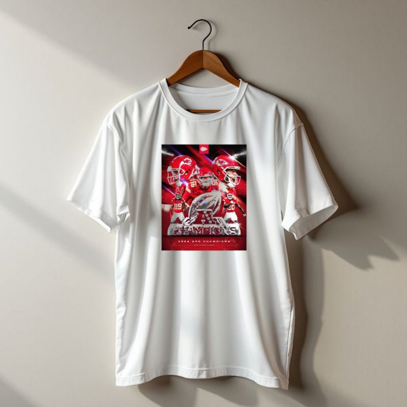 Kansas City Chiefs 2024 Afc Champions Back To Back To Back T Shirt T Shirt 1 1