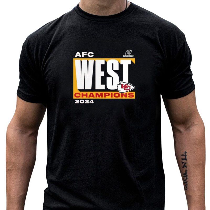 Kansas City Chiefs 2024 Afc West Champions Playoffs Conquer T Shirt T Shirt 1 1