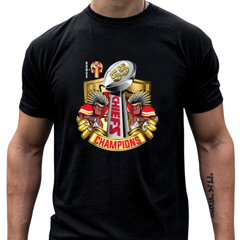 Kansas City Chiefs 55 Champions Bonus T Shirt T Shirt 1 1