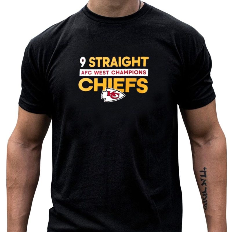 Kansas City Chiefs 9 Straight Afc West Champions T Shirt T Shirt 1 1