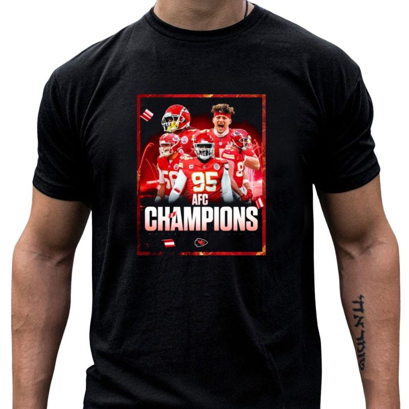 Kansas City Chiefs Afc Champions Celebration Team Victory T Shirt T Shirt 1 1