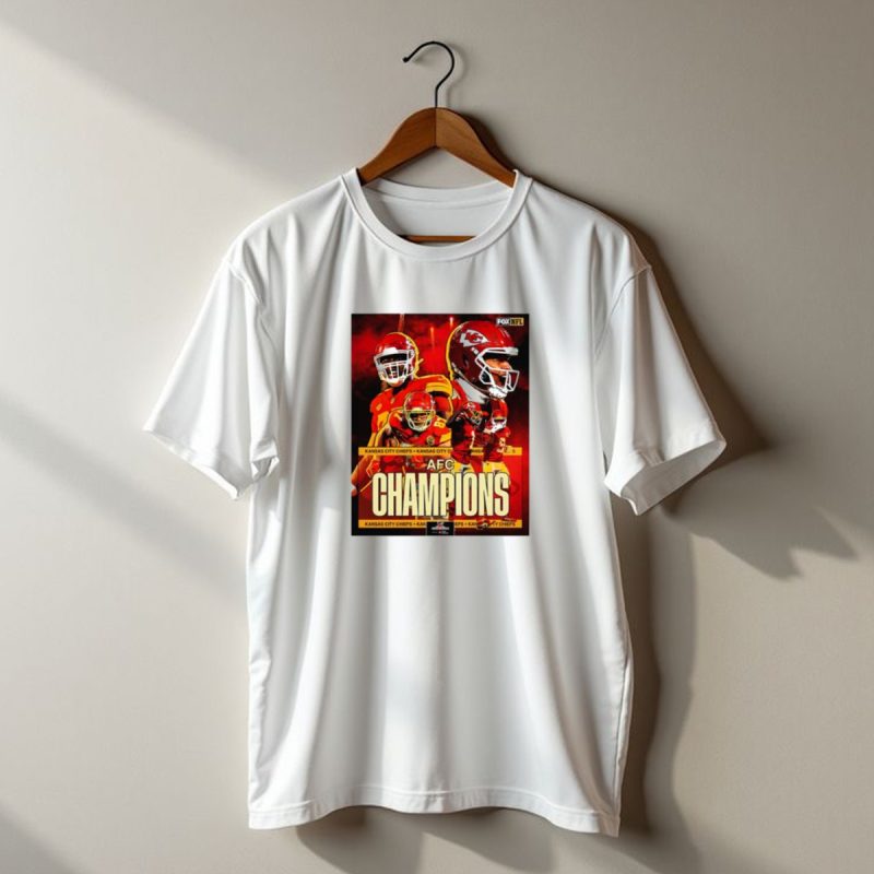 Kansas City Chiefs Afc Champions Fox Kansas City Chiefs Kansas City Chiefs T Shirt T Shirt 1 1