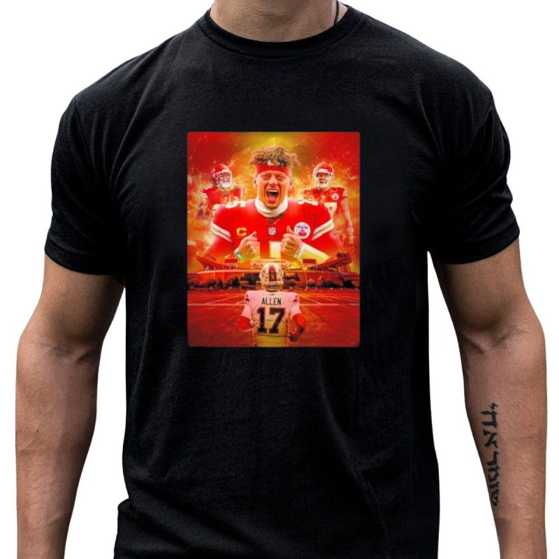 Kansas City Chiefs Afc Champions Mahomes Vs Allen Stadium Showdown T Shirt T Shirt 1 1