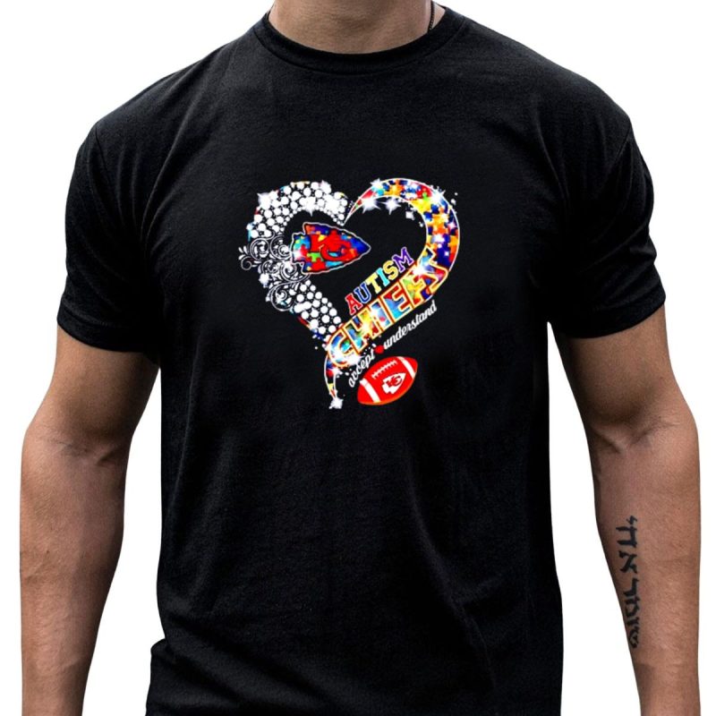 Kansas City Chiefs Autism Heart Accept Understand Love T Shirt T Shirt 1 1