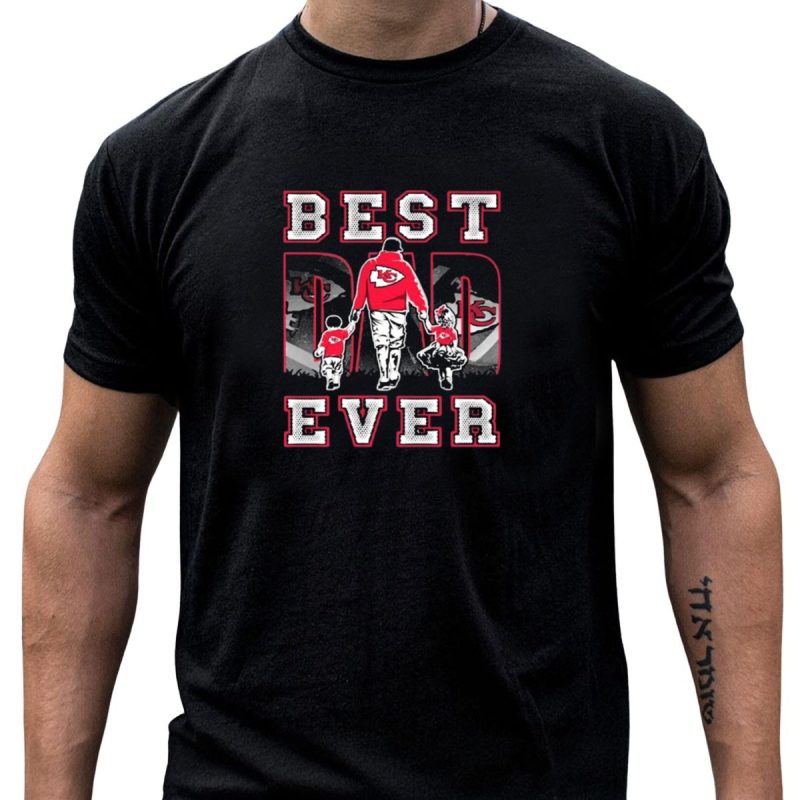 Kansas City Chiefs Best Dad Ever Family Walking Chiefs T Shirt T Shirt 1 1