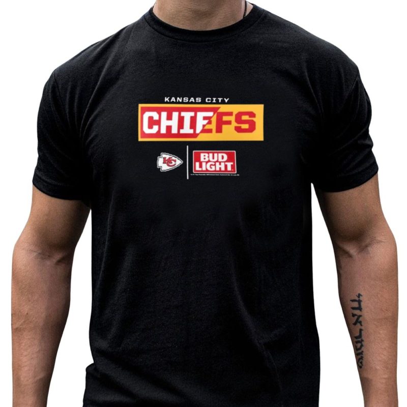 Kansas City Chiefs Bud Light Partnership T Shirt T Shirt 1 1