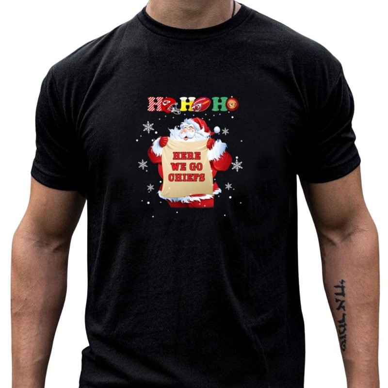 Kansas City Chiefs Christmas Ho Ho Ho Here We Go Chiefs T Shirt T Shirt 1 1