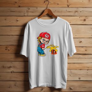 Kansas City Chiefs Chucky Pissing on Cincinnati Bengals T-Shirt
