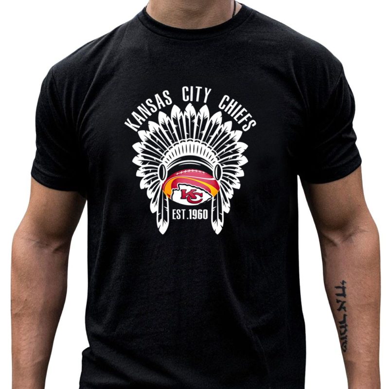 Kansas City Chiefs Estkids T Shirt F1960 Football Headdress T Shirt T Shirt 1 1