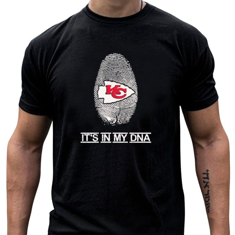 Kansas City Chiefs Fingerprint Its In My Dna T Shirt T Shirt 1 1