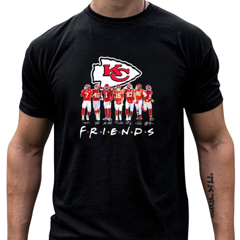 Kansas City Chiefs Friends Signatures Football Team T Shirt T Shirt 1 1