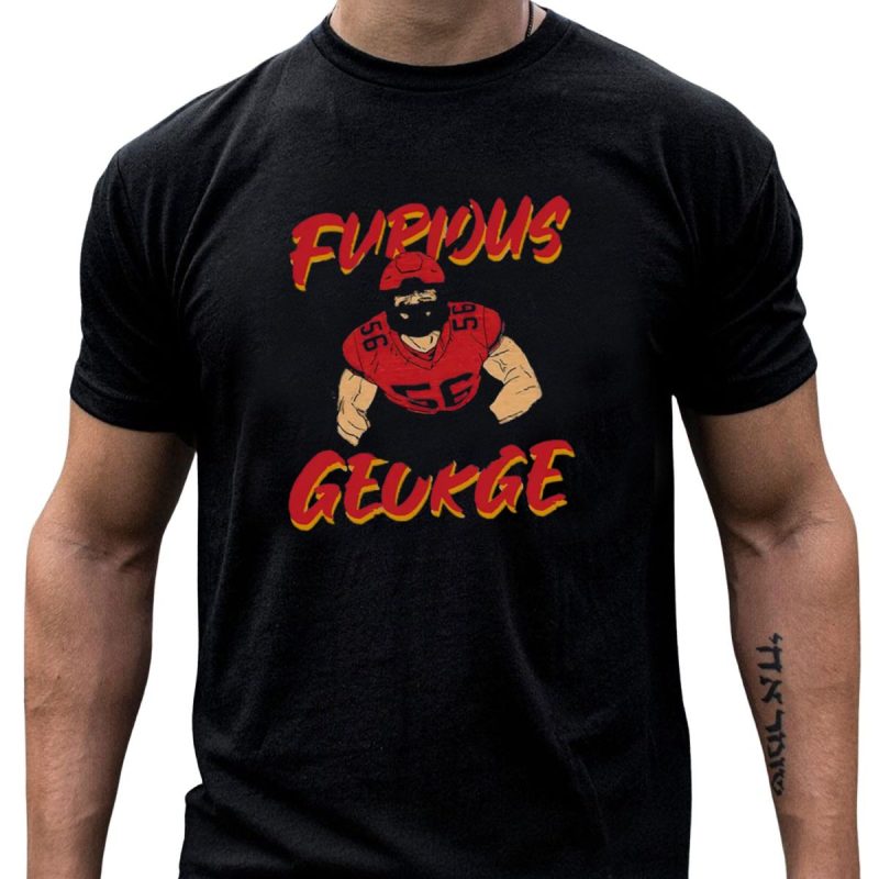 Kansas City Chiefs Furious George Karlaftis 56 Football Player T Shirt T Shirt 1 1