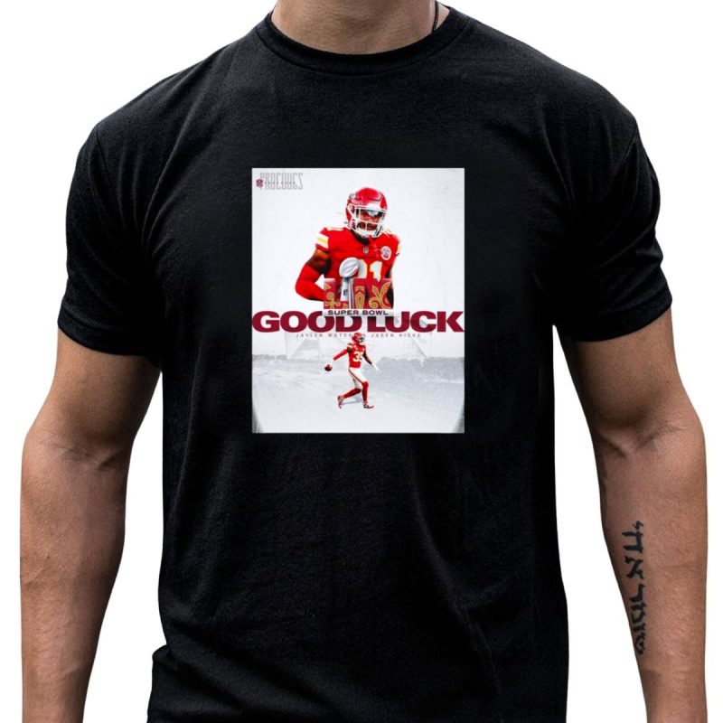 Kansas City Chiefs Good Luck Super Bowl Lix Jaylen Watson Jaden Hicks T Shirt T Shirt 1 1