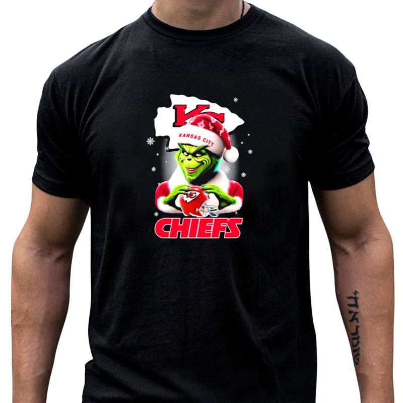 Kansas City Chiefs Grinch Santa Christmas T Shirt T Shirt 1 1