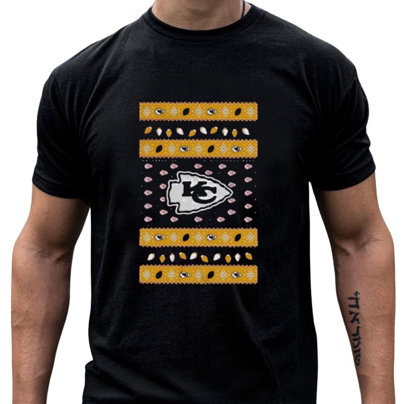Kansas City Chiefs Holiday Lights Christmas 2024 Chiefs Logo Festive T Shirt T Shirt 1 1