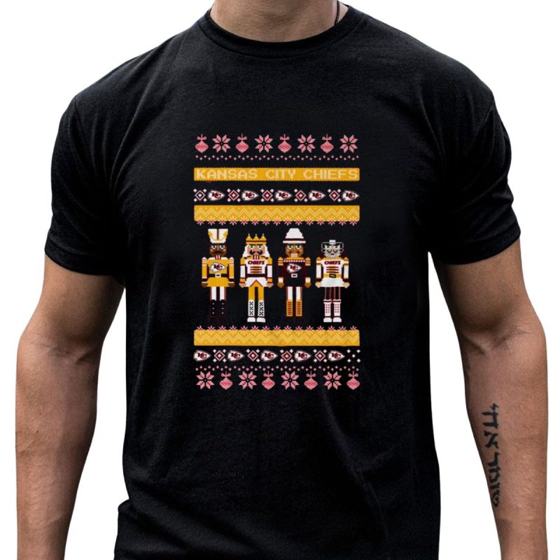 Kansas City Chiefs Holiday Nutcracker Ugly Christmas Sweater 2024 Nutcracker Characters T Shirt T Shirt 1 1