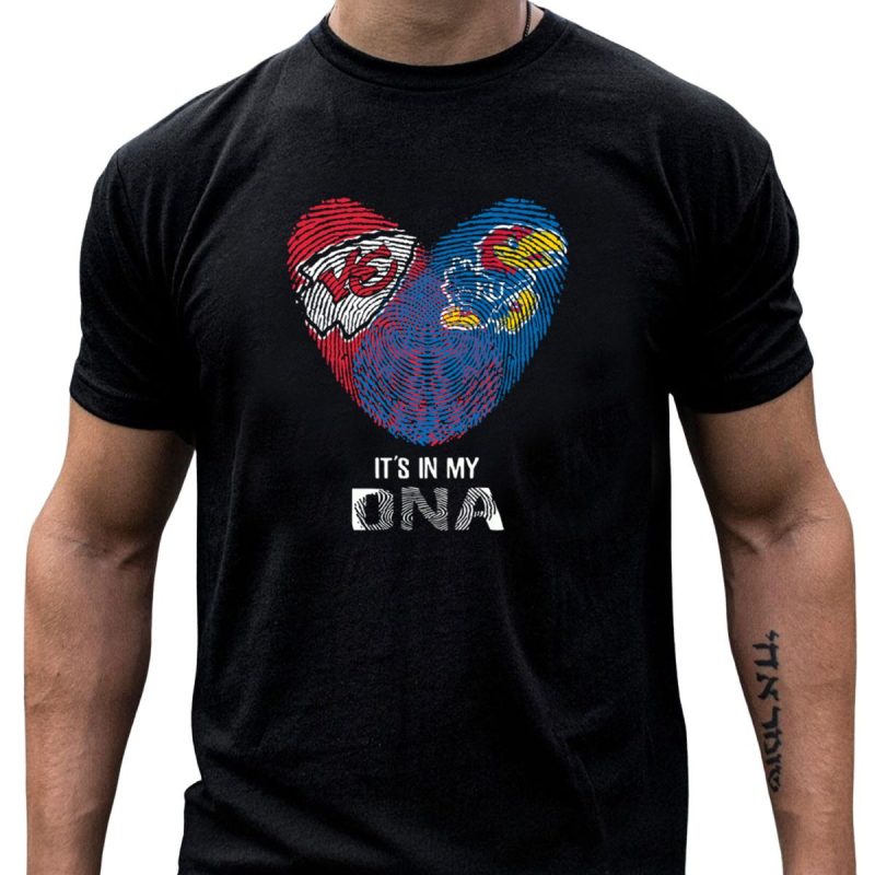 Kansas City Chiefs Kansas Jayhawks Its In My Dna T Shirt T Shirt 1 1