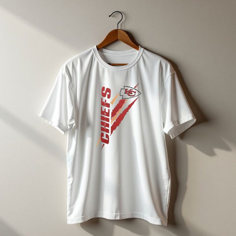 Kansas City Chiefs Kc Arrowhead Logo Red Yellow Scratch Marks T Shirt T Shirt 1 1